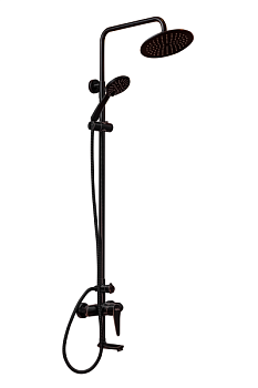 Душевая система ПСМ-Профсан Steel (PSM-301-8) тип См-ВДшОРНТрА Черный-бронза