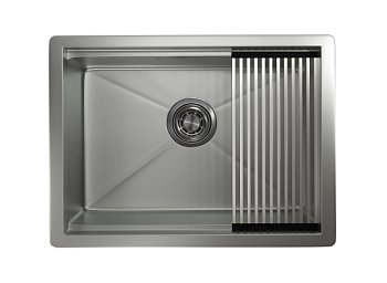 Кухонная мойка GRANULA Kitchen Space (6045U, СТАЛЬ МАТОВАЯ)