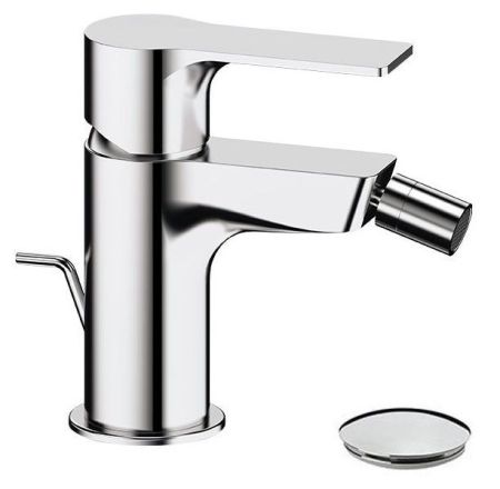 Daniel Reflex, однорычажный смеситель для биде с донным клапаном, цвет зачищенный никель, артикул RX604-NP