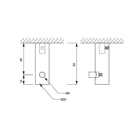 Decor Walther Bar Крючок, цвет: сталь матовая, артикул 0856776