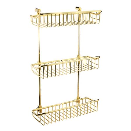 COMPLEMENTI Решетка большая тройная L40xP15xH60 см., золото, артикул 22046