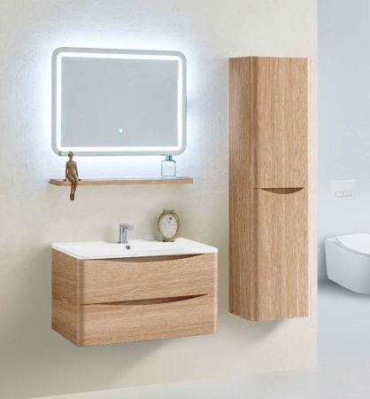 Тумба под раковину Vincea Roberta VMC-1R800WO подвесная W.Oak, артикул VMC-1R800WO