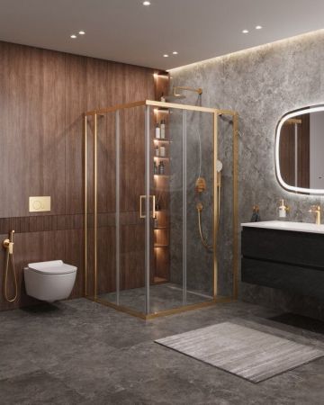 MOLVENO-AH-22-130/120-C-BORO-IV Душевой уголок, артикул MOLVENO-AH-22-130/120-C-BORO-IV