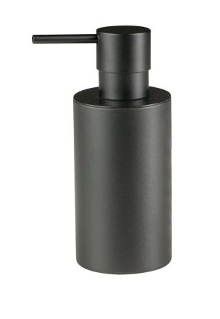 Stil Haus Tondo, настольный черный дозатор, цвет помпы с крышкой черный матовый, артикул 1206(23-NE)