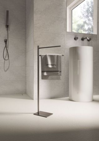 Gedy Trilly, стойка: 2 полотенцедержателя, цвет оружейная сталь, артикул TR31(81)