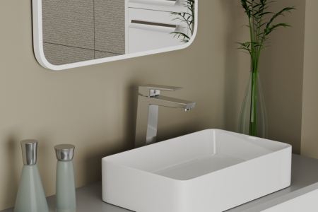 Смеситель для умывальника высокий RUSH Thira (TR3635-13), артикул TR3635-13