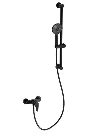 Смеситель для душа с гарнитуром WONZON & WOGHAND, Черный матовый (WW-AE3103-MB), артикул WW-AE3103-MB