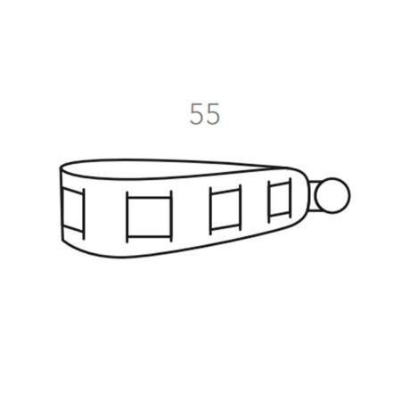 ADJ Клипса для штор Rotonda, 56 см., цвет: капучино/шоколад, артикул 9870.04/06