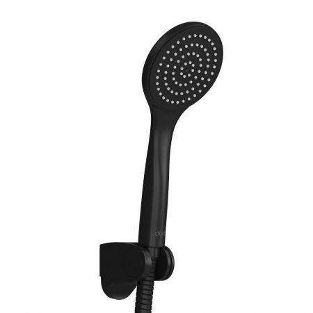 D0208000BL Comfort душевой набор: лейка 1f, шланг, держатель, черный D0208000BL Comfort душевой набор: лейка 1f, шланг, держатель, черный