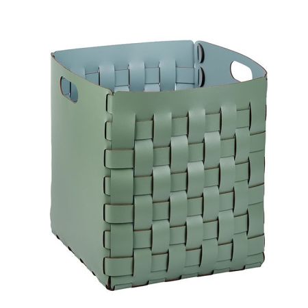 ADJ Корзинка Bottega, 35x35xH40 см., цвет: эвкалипт/небесный, артикул 1047.60/50