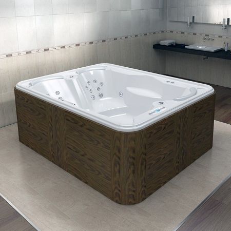 Бассейн Radomir Deluxe 214x168 1-30-0-0-0-053Б Белый с гидромассажем, артикул 1-30-0-0-0-053Б