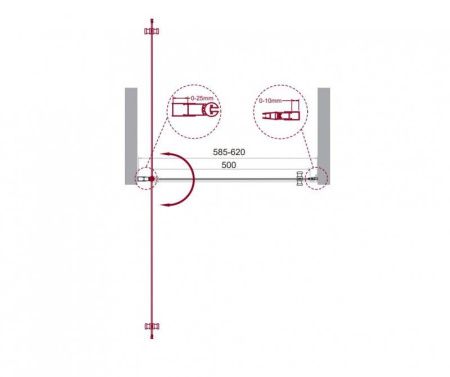Душевая дверь BelBagno ETNA-B-1-60-C-Cr Душевая дверь BelBagno ETNA-B-1-60-C-Cr