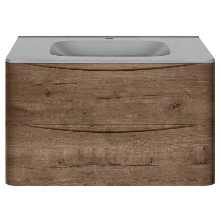 База под раковину Paola 800 подвесная, 2 выкатных ящика soft close, V.Oak, артикул VMC-2P800VO