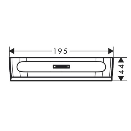 HG WallStoris Скребок, матовый черный, артикул 27916670