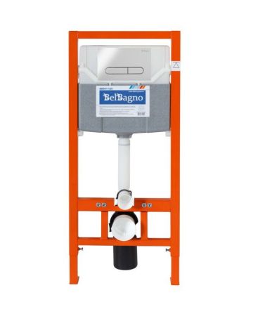 Инсталляция для подвесного унитаза BELBAGNO BB001-120, артикул BB001-120/BB007-PR-NERO.M