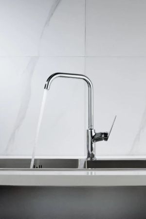 Смеситель для кухни Knotlor KN-61, хром, артикул KN-61