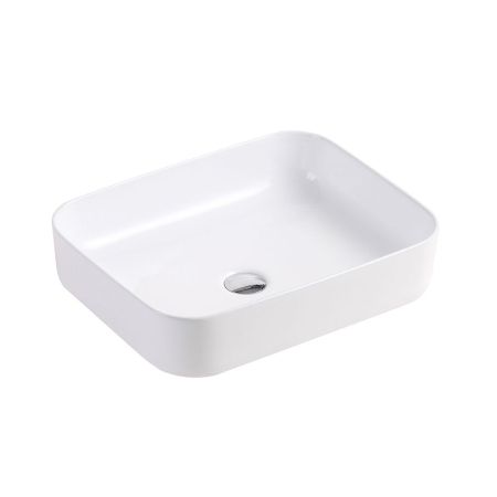 Раковина чаша WesnaArt KUBUS 3010-KUB13, белый, артикул 3010-KUB13