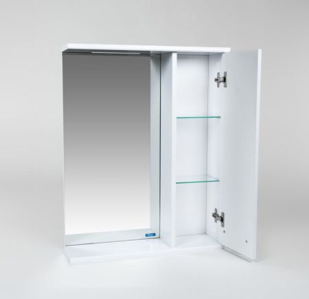 Зеркальный Шкаф VIANT  "Прага" 55 правый без света 160х550х700 (VPRA55-ZSHR), артикул VPRA55-ZSHR