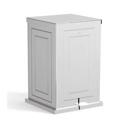 DEVON Cube Ведро мусорное с педалью, цвет хром, артикул CUBE305CR