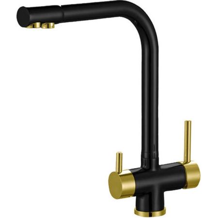 Смеситель для кухни ZorG Sanitary ZR 348 YF BLACK BRONZE Черный Бронза, артикул ZR 348 YF BLACK BRONZE