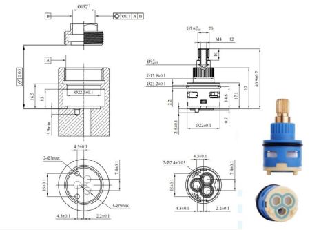 Кран-букса BELZ для переключения 3 режима (BF65), артикул BF65