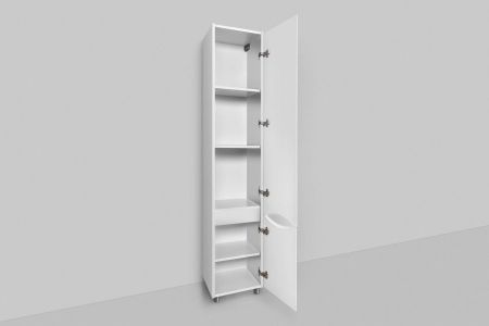 M80CSR0356WG Like, шкаф-колонна, напольный, правый, 35 см, двери, белый, глянец, ш, артикул M80CSR0356WG
