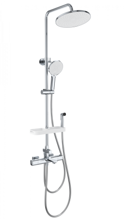 Душевая система с термостатом WONZON & WOGHAND SOLID, Хром (WW-C3011-A1-CR)