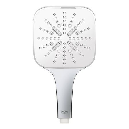 Ручной душ GROHE Rainshower SmartActive 130 Cube, 3 вида струй, белая луна (26582LS0)