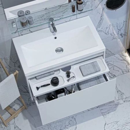 Тумба под раковину подвесная Velvex Klaufs tp.KLA.COM.80.1Y, 80 см, артикул tp.KLA.COM.80.1Y