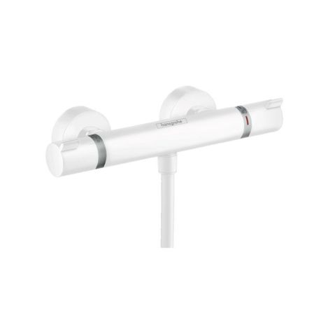 Смеситель для душа, Hansgrohe, Ecostat Comfort, на 1 потребитель, тип открывания воды-однорычажный, тип регулирования воды-термостатический картридж, монтаж-настенный, отверстия для монтажа-2, цвет-белый матовый, артикул 13116700