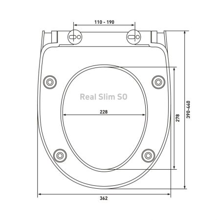 Сиденье BERGES Real slim SO, артикул 010303