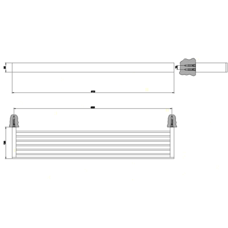 Gessi Rettangolo Полочка 60см, цвет: хром, артикул 20949#031