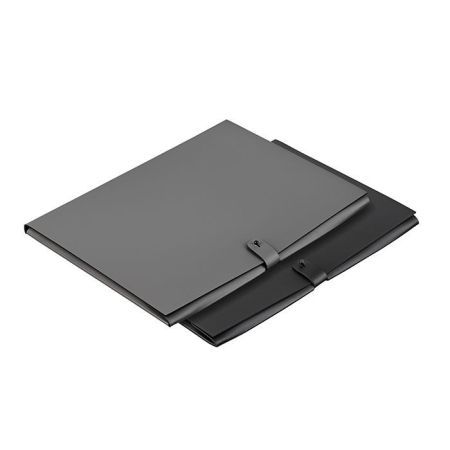 ADJ Папка для бумаг А4, 23x31 см., цвет: серый/черный, артикул 1624.03/01