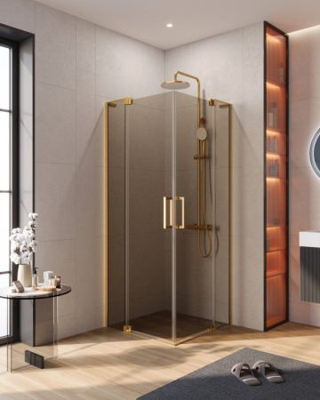 SLIDER-A-2-90/100-BR-BORO Душевой уголок, артикул SLIDER-A-2-90/100-BR-BORO