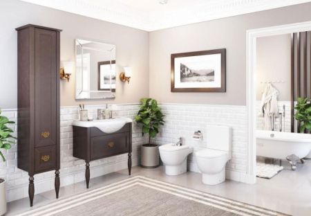 Пенал ROCA AMERICA 40,5 ZRU9302946 (напольный, 40,5*31,3*200, дуб тёмный шоколад), шт, артикул ZRU9302946