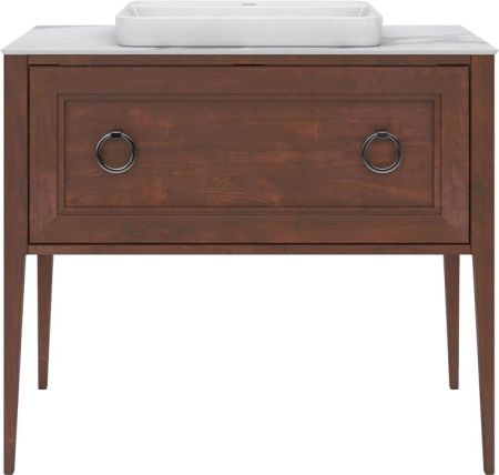 Тумба PLAZA Classic напольная с ящиками 100, орех, артикул PL.C.100.1+1\NUT