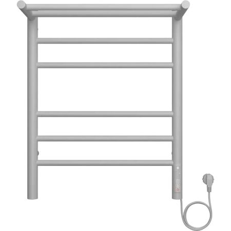 Полотенцесушитель электрический с полкой Terminus Аврора П6 45х60 КС 903, белый матовый, артикул 4670078556783