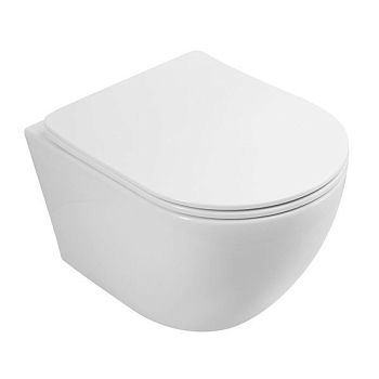 SANREMO Унитаз подвесной безободковый с сиденьем AM026CHR/SC
