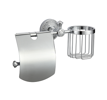 Держатель для туалетной бумаги и освежителя Savol S-L05851A, хром