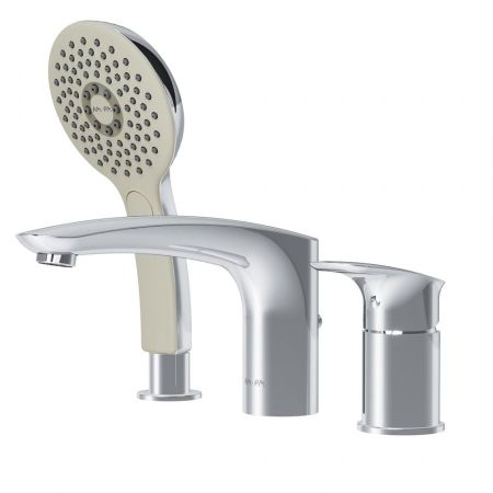 F50A01300 Inspire V2.0, смеситель на борт ванны, трёхсекционный, излив мм, хром, шт