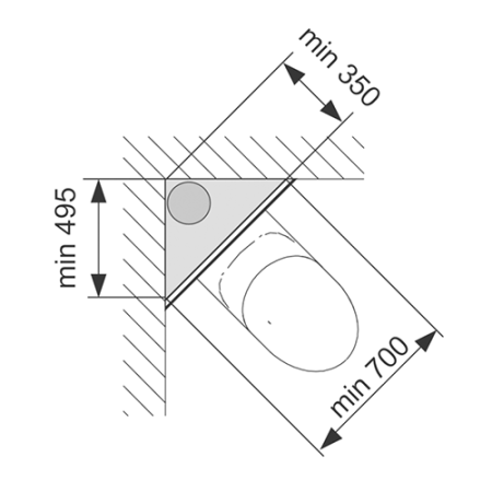 Комплект для крепления модуля в углу., артикул 9380003