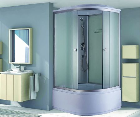 Душевая кабина Niagara NG-2310 120x80 L стекло матовое задние стенки белые, артикул 23101424L