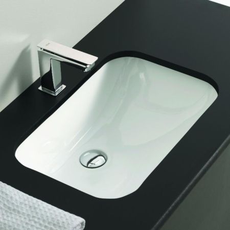 Раковина, Artceram, Washbasins, ширина, мм-565, глубина, мм-385, высота, мм-200, тип установки-встраиваемый, отверстия для смесителя-отсутствуют, без декора, материал-керамика, без креплений, цвет раковины-белый глянцевый (Glossy White, Bianco lucido), артикул NTL001 01 00