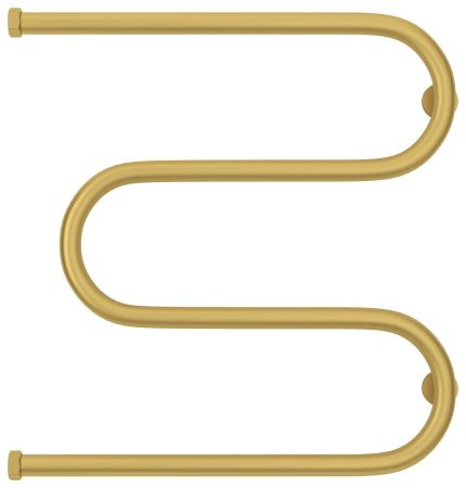 Полотенцесушитель водяной "М-обр.+" 600х600 Н. Г. 1" (Матовое ЗОЛОТО), артикул 032-4007-6060