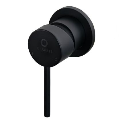 Смеситель для раковины встраиваемый FILARETE Roun FL4020BL, черный