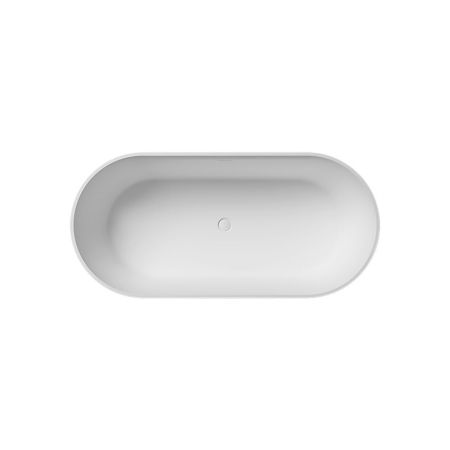 Gruppo Treesse Clivia Ванна отдельностоящая 160х75х57 см , из композита , со щелевым переливом, цвет белый матовый (в руб цена с СКЛада), артикул V446BO