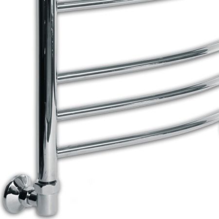 Водяной полотенцесушитель Ника Arc ЛД/ВП (г2) 120x50 с полкой Хром, артикул ЛД/ВП (г2) 120x50