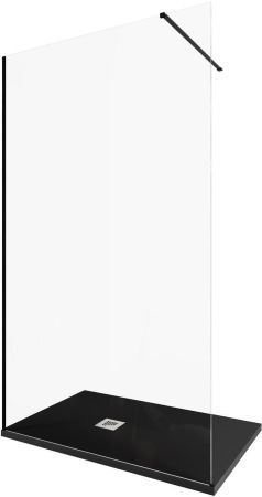 Душевая перегородка Allen Brau Infinity 1 120 3.21021.BBA черный браш, артикул 3.21021.BBA