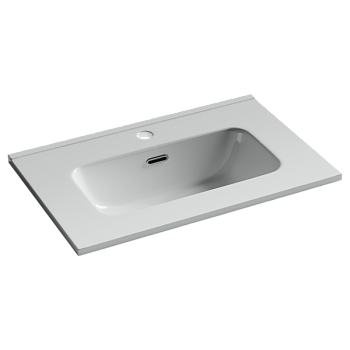 CN7025 Раковина мебельная накладная Компакт (Compact) 610x395x170, цвет белый