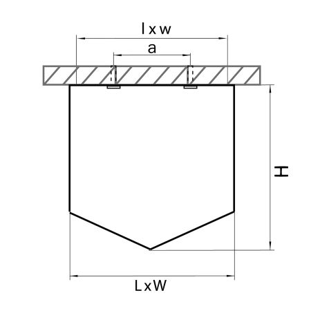 Светильник накладной заливающего света со встроенными светодиодами Quadro Lightstar 214479, артикул 214479